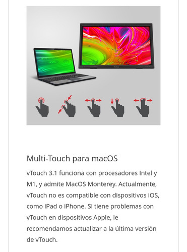 Monitor Tactil Touch 24 Viewsonic 10puntos Dp/hdm/usb Pc/mac