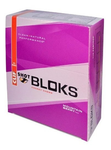 Clifbar Clif Shot Bloks, Talla Única, Mountain Berry, 1