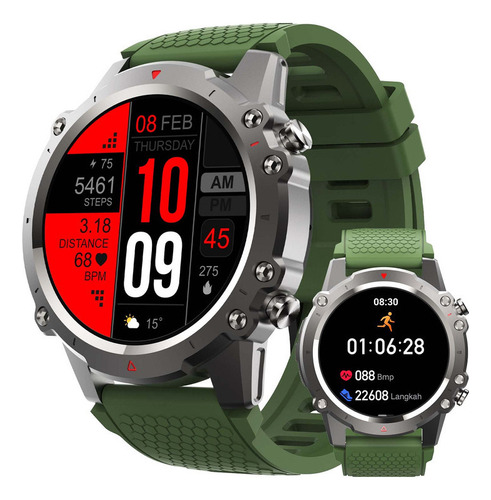 Reloj Inteligente Militar For Hombres 100+ Modo Deportivo