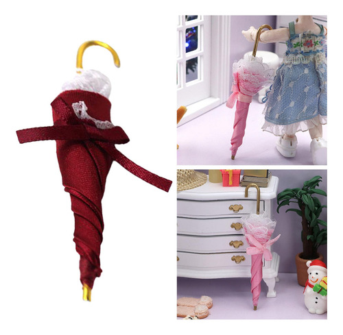 6 Muñecas De Casa De Muñecas De Niña De Cumpleaños Rojo