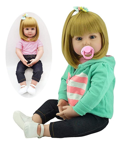 Realista Reborn Toddlers Dolls Girls Blond Hair Look Real S