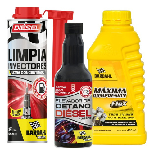Kit Máxima, Elevador De Cetano & Limpia Inyectores Diesel