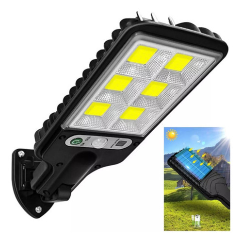 Luminária Solar Refletor 100w Led Com Sensor Automático