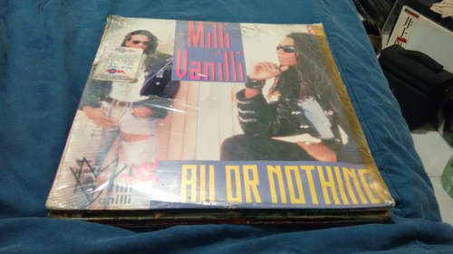 Lp Milli Vanilli All Or Nothing Single  Acetato,long Play. 