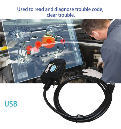 Escáner De Diagnóstico Modificado Usb De Elm327 Forscan Obd2