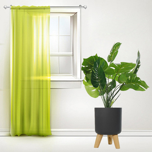 Maceta De Plástico Con Pies De Madera Plantador De Gris L