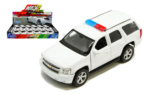 Welly 1:32 2008 Chevrolet Tahoe Police Torreta 1 Camioneta