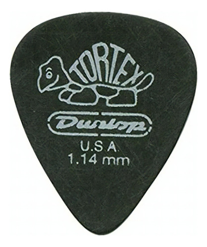 Dunlop 488r1.14 Tortex® Pitch Black, 1.14mm, 72/bag