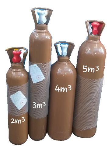 Botella De Argón 3m³ / Nueva / Con Certificación / Cargada 