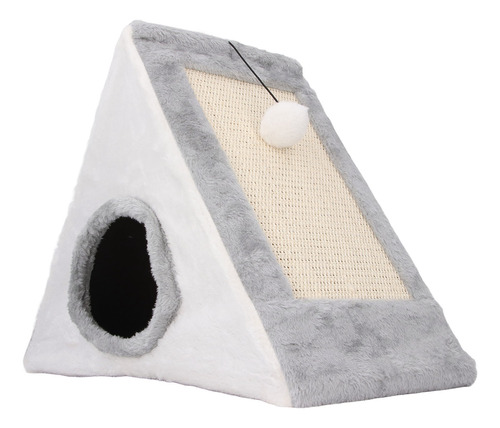 Rascador Triangular Para Gatos Cave House, Ejercicio Muscula