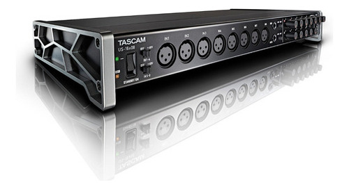 Tarjeta De Sonido Tascam Us-16x08 Interfase De Audio Color Negro