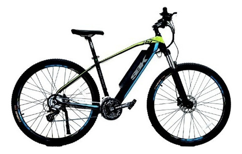 Bicicleta Sbk E-power Pro Xv R29 Color Negro/azul/verde Tamaño Del Cuadro M