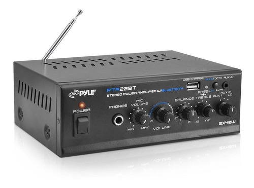 Amplificador De Audio Y Bluetooth Pyle-home Pta22bt