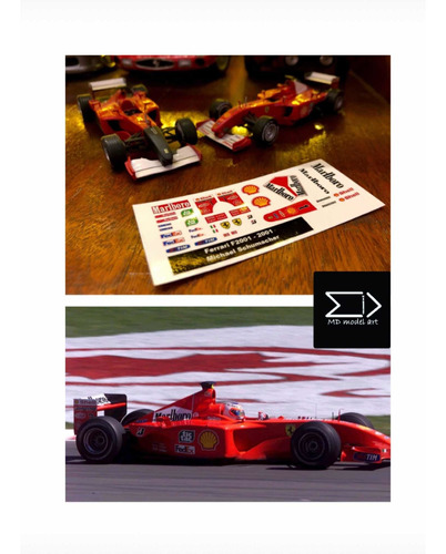 Calcas Al Agua Ferrari F2001 1/43