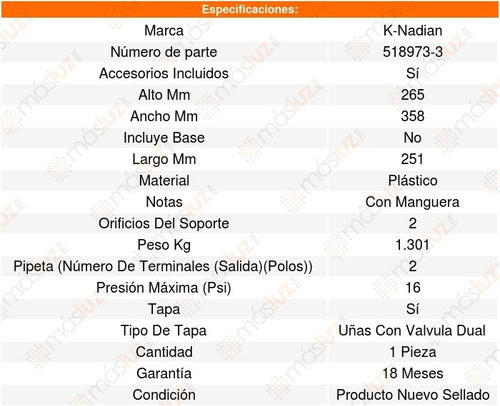 Deposito Anticongelante 300c V8 6.1l 05_10 K-nadian 8600974