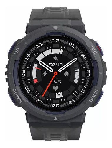 Relógio Smartwatch Amazfit Active Edge Com Gps Monitor Saúde Caixa Cinza-escuro Pulseira Cinza-escuro Bisel Cinza-escuro Desenho da pulseira Lisa