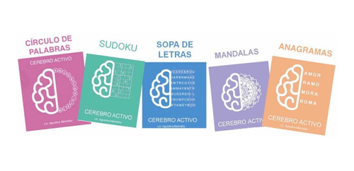 5 Libritos De Ejercicios De Estimulación Cognitiva Cerebro