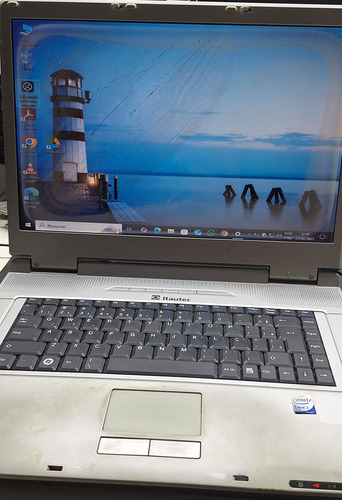 Notebook Itautec Infoway W7655 Hd 320gb 'ler Anúncio'. Prateado (Usado)