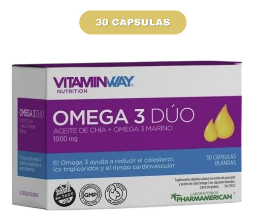 Omega 3 Duo X30 Aceite De Pescado Chia Vitamin Way 