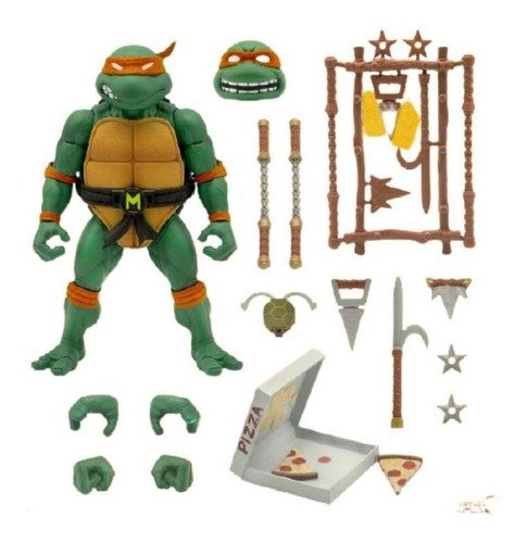 Michelangelo Tortugas Ninja Mutantes Tmnt Super 7 Ultimates