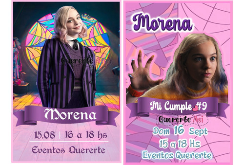 Kit Imprimible Express Personalizado - Enid- Merlina-