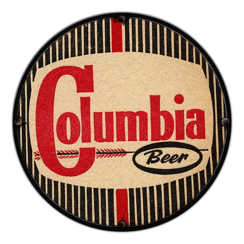 #821 - Cuadro Decorativo Columbia Beer Bar Cocina No Chapa