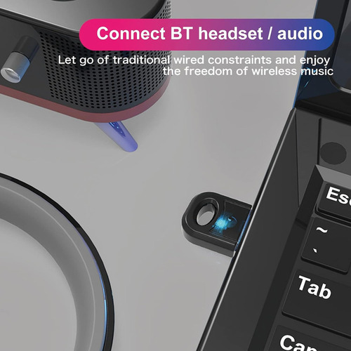 Adaptador Receptor Bluetooth 5.0 Para Pc Joystick Auricular