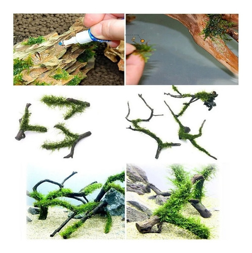 Imagen 2 de 7 de Pegamento Pega Instantáneo Plantas Troncos Musgo Acuarios