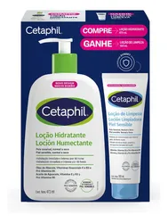 Kit Cetaphil Loção Hidratante 473ml + Loção de Limpeza 100ml