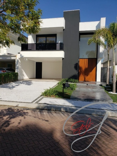 Imagem 24 de 26 de Casa Sobrado Condomínio Lorian Boulevard, 378 M2, Terreno 384m2, Nova, 4 Dormitórios Sendo 4 Suítes, Linda Casa, Com Piscina. - Ca00435 - 68872425