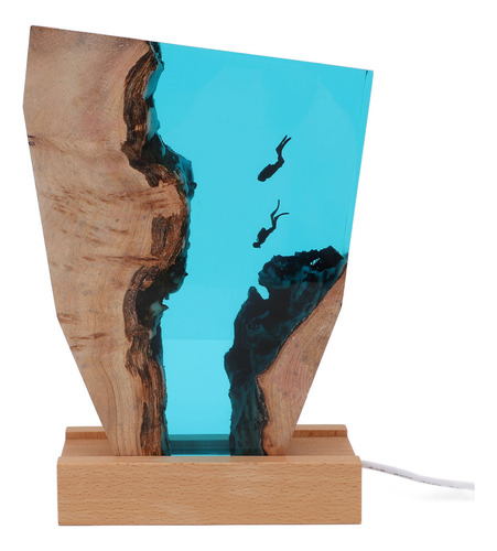 Adorno De Escritorio Diver Night, Colorido, Led Con Forma De