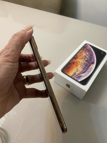 Celular iPhone 10 Max Gold Com Caixa E Acessórios Lindo