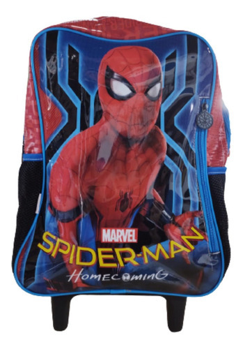 Mochila Grande Com Rodinha Escolar Infantil Spider-man