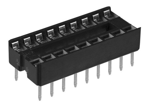 10 Pzas Base Socket 18 Pines Para Circuito Integrado