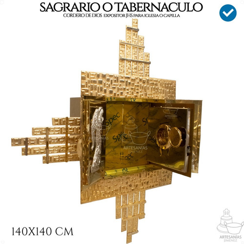 Sagrario Con Expositor De Santisimo Liturgico Caja 40x40