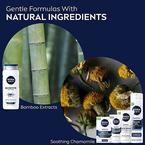 Kit Nivea Men Cuidado De Piel Sensible Colección Completa