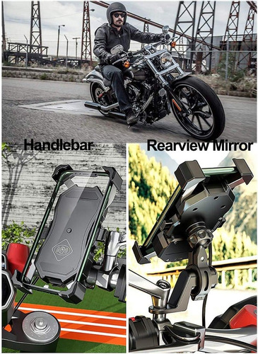 Suporte Celular Com Carregador Por Indução E Usb Para Moto