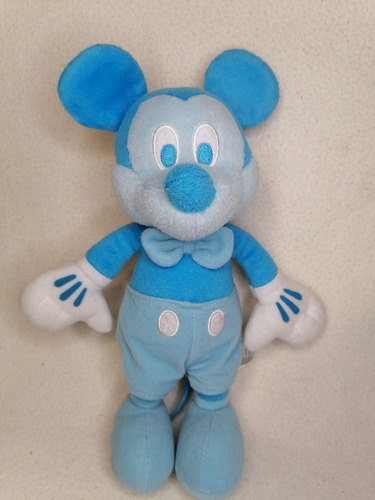 Peluche Original Mickey Mouse Celeste Disney 28cm. 