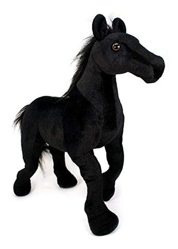 Peluche Diseño De Caballo Semental Negro, 16.0in, Viahart