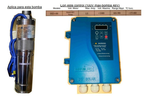 Imagen 1 de 2 de Bomba Sumergible 3 Pulgadas 500w Handuro Pulgadas 100mts