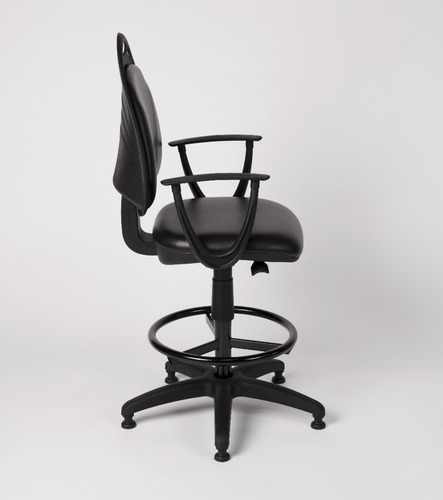 Silla Alta Diva Cajera Con Apoyabrazos Y Patines Fijos