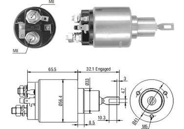 Solenoide Bosch Ford Escort/volkswagen Logus 12v