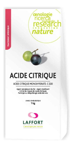 Acido Cítrico - Citric Acid - 1 Kg Bag