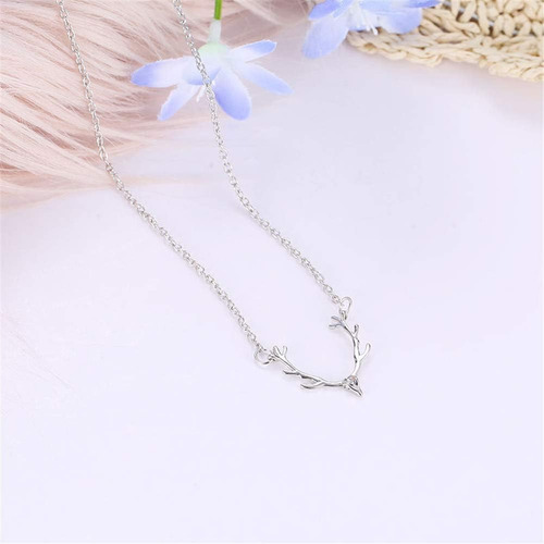 Gargantilla Ailiessy Con Astas De Ciervo, Collar Con De De