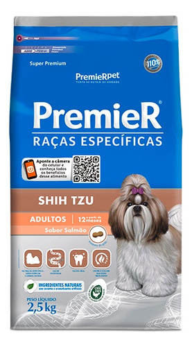 Premier Shih Tzu Sabor Salmão Adulto 2, 5 Kg