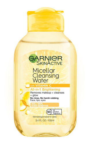 Agua Micelar Con Vitamina C Para Limpiar, Desmaquillar E