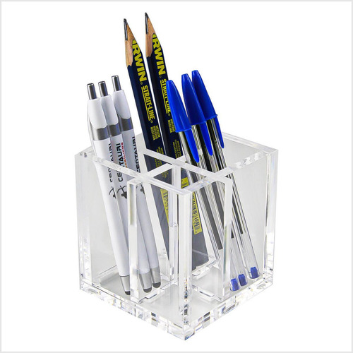 Pote Multiuso Porta Canetas Acrílico 8mm Organizador Pincéis