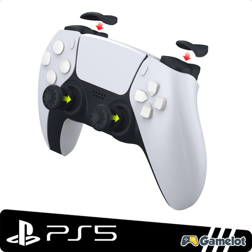 Imagem 3 de 5 de Kit Protetor Extensor De Gatilho Trigger Grips Controle Ps5