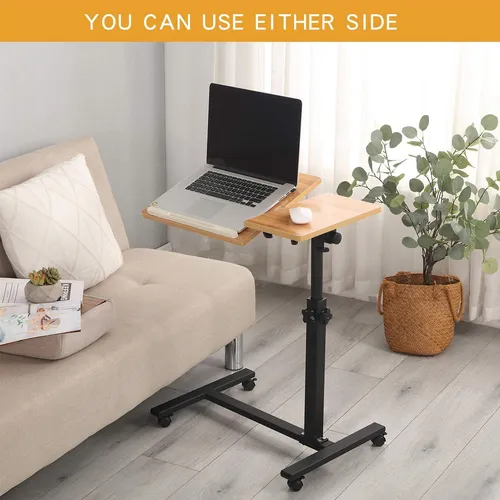 Mesa Plegable Escritorio De Madera Con Ruedas