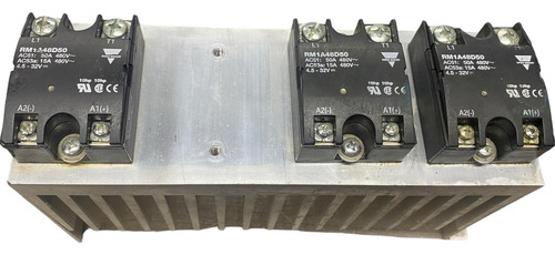 Unidad De 3 Relés Carlo Gavazzi Rm1a48d50 Con Detalle (Usado)